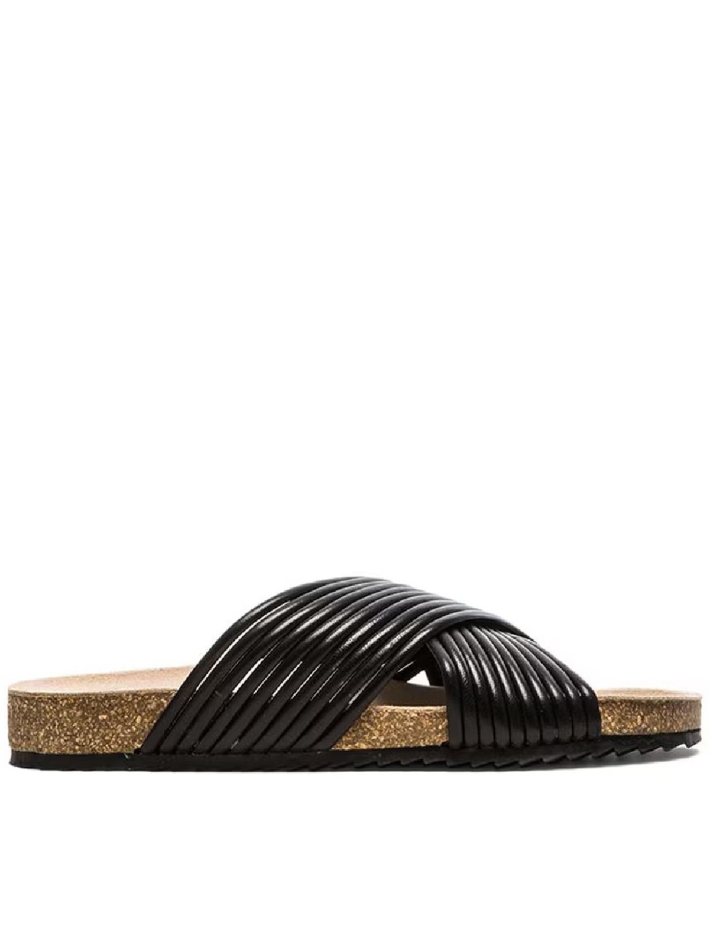 Loeffler Randall Petra Black Leather Sandals Size 5